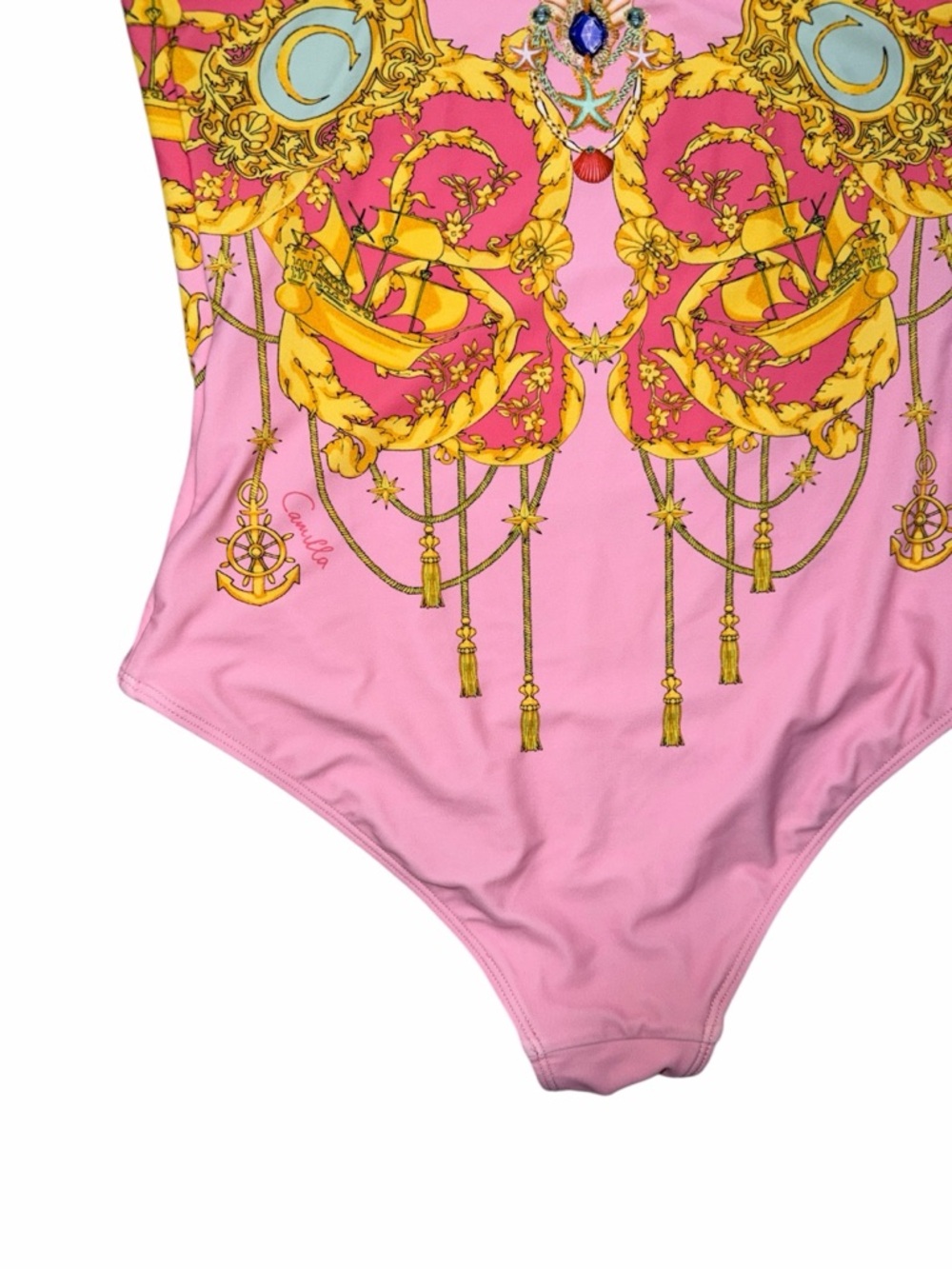 Milla by Camilla Kids Pink Mermaid Motel One Piece With Frill Strap - Picture 4 of 12